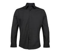 Premier Supreme Heavier Weight Poplin Long Sleeve Work Shirt (15.5) (Black)