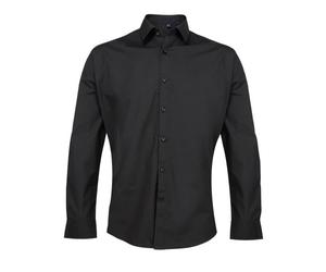Premier Supreme Heavier Weight Poplin Long Sleeve Work Shirt (15.5) (Black)
