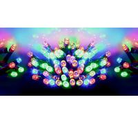 Premier Timelights Battery 200 Multi Action Christmas Tree Lights M/Coloured G/C
