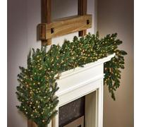 Premier treebrights Christmas Garland String Lights - 240 Vintage Gold LEDs Christmas String Lights - 6M lit Length- Timer Fairy Lights - Multi Action Lights - Indoor and Outdoor Christmas Lights.