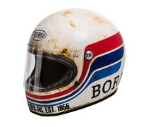 Premier Trophy BTR 8 Full Face Motorcycle Motorbike Helmet White / Blue / Red