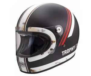 Premier Trophy Carbon DO 92 Vintage Full Face Motorcycle Crash Helmet