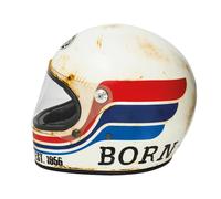 Premier Trophy Motorcycle Full Face Helmet Blue / Dark Blue / Matt Red / White