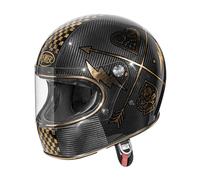 Premier Trophy NX Full Face Motorcycle Motorbike Helmet Carbon / Gold