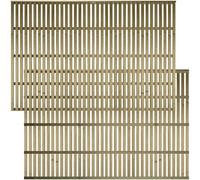 Premier Tuscany, 6ft x 4ft Fence Trellis Panel Wooden Vertical Slatted Screen | Decorative Lattice Privacy Topper Extension for Outdoor Living Space (Wide: 182.8cm x High: 121.5cm)