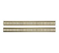 Premier Tuscany 6x0.5ft (W: 6ft x H: 0.5ft) Decorative Capped Vertical Slatted Trellis Pressure-Treated Garden Panel Fence Topper/Wall Art/Pergola/Divider Width 1828mm x Height: 171mm