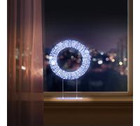 Premier Twinkling 720 White LEDs Table Top Christmas Wreath