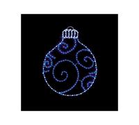 Premier - Twinkling FlexiBrights Bauble 245 LEDs - 78x59 Blue/White