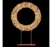 Premier Twinkling Rose Gold Table Top Wreath