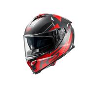 Premier Typhoon Full Face Motorcycle Helmet Matte Black/Red