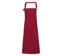Premier Unisex Adult Calibre Bibbed Apron Burgundy (One Size)