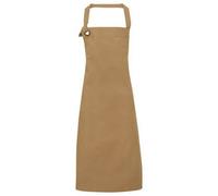 Premier Unisex Adult Calibre Bibbed Apron Khaki (One Size)