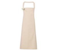 Premier Unisex Adult Calibre Bibbed Apron Natural (One Size)