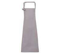 Premier Unisex Adult Calibre Bibbed Apron Silver (One Size)