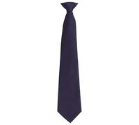 Premier Colours Fashion Plain Clip-On Tie in Navy Premier Navy One Size