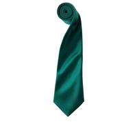 Premier Colours Satin Tie in Bottle Green Premier Bottle Green One Size
