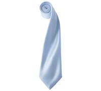 Premier Unisex Adult Colours Satin Tie (Light Blue) - One Size