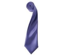 Premier Colours Satin Tie in Purple Premier Purple One Size