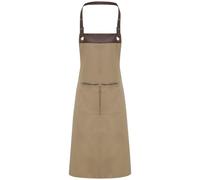 Premier Unisex Adult Espresso Full Apron (One Size) (Khaki/Brown)