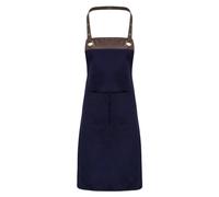 Premier Unisex Adult Espresso Full Apron (One Size) (Navy/Brown)