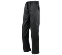 (XXL, Black) Premier Unisex Adult Essential Checked Chef Trousers