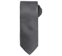 Premier Unisex Adult Micro Waffle Tie (Dark Grey) - One Size