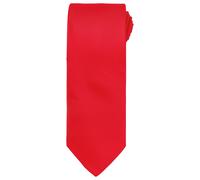 Premier Unisex Adult Micro Waffle Tie (Red) - One Size