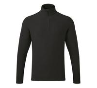 (3XL, Black) Premier Unisex Adult Recyclight Quarter Zip Fleece