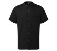 Premier Unisex Adult Recyclight Short-Sleeved Chef Shirt (S) (Black)