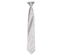 Premier Unisex Adult Satin Tie (Silver) - One Size