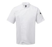 Premier Men's Short-Sleeved Chef Jacket in White | Size: 2XL Premier White 2XL