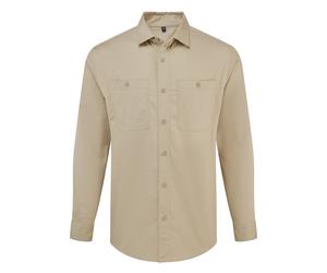 Premier Unisex Adult Utility 2.0 Shirt (Khaki Brown) - Size 4XL