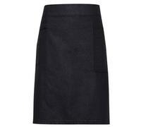(One Size, Indigo/Brown Denim) Premier Unisex Adults Division Waxed Look Denim Waist Apron