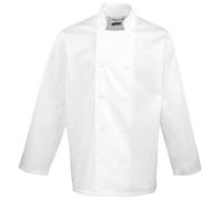 Premier Unisex Chefs Jacket (M) (White)