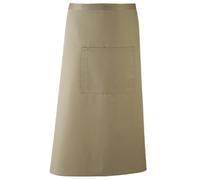 Premier Unisex Colours Bar Apron/Workwear (Long Continental Style) (One Size) (Olive)