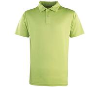 Premier Unisex Coolchecker Stud Pique Polo Shirt Lime 3XL
