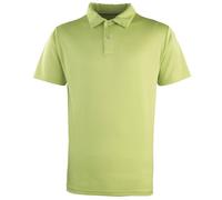 Premier Unisex Coolchecker Studded Plain Polo Shirt (M) (Lime)
