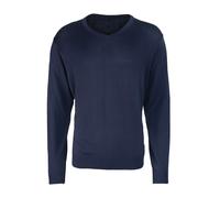 Premier V-neck knitted sweater - Mens Knitted Jumper, 55% Cotton, Oeko-Tex