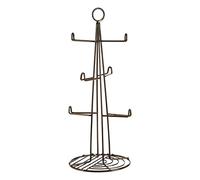 Vertex Black Nickel 6 Tea Cup Kitchen Coffee Mug Holder Tree Stand Storage Rack