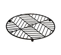 Premier Vertex Round Trivet, Black Powder Coat Finish