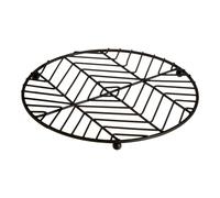Premier Vertex Round Trivet, Black Powder Coat Finish