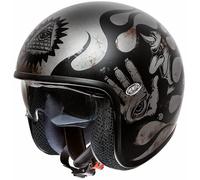 Premier Vintage BD Chromed Titanium Jet Helmet, silver, size XS for Men