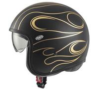 Premier Vintage FR Chromed, open face helmet XL Matt-Black/Gold