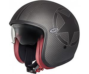 Premier Vintage Carbon Star Jet Helmet, black, size XS for Men