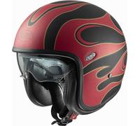 Premier Vintage FR 2 BM Jet Helmet, black-red, size XS for Men