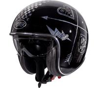 Premier Vintage NX, open face helmet M Black/Chromed