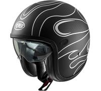 Premier Vintage Platinum ED. Carbon FR, open face helmet S Matt Carbon/Black/Silver