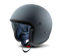 Premier Vintage Platinum Open Face Helmet BlackL Black