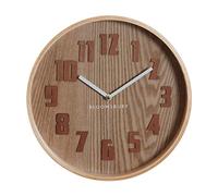Interiors by PH Brown Grain Small Wall Clock, Brown