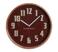 Premier Vitus Wall Clock, Red Grain, Small